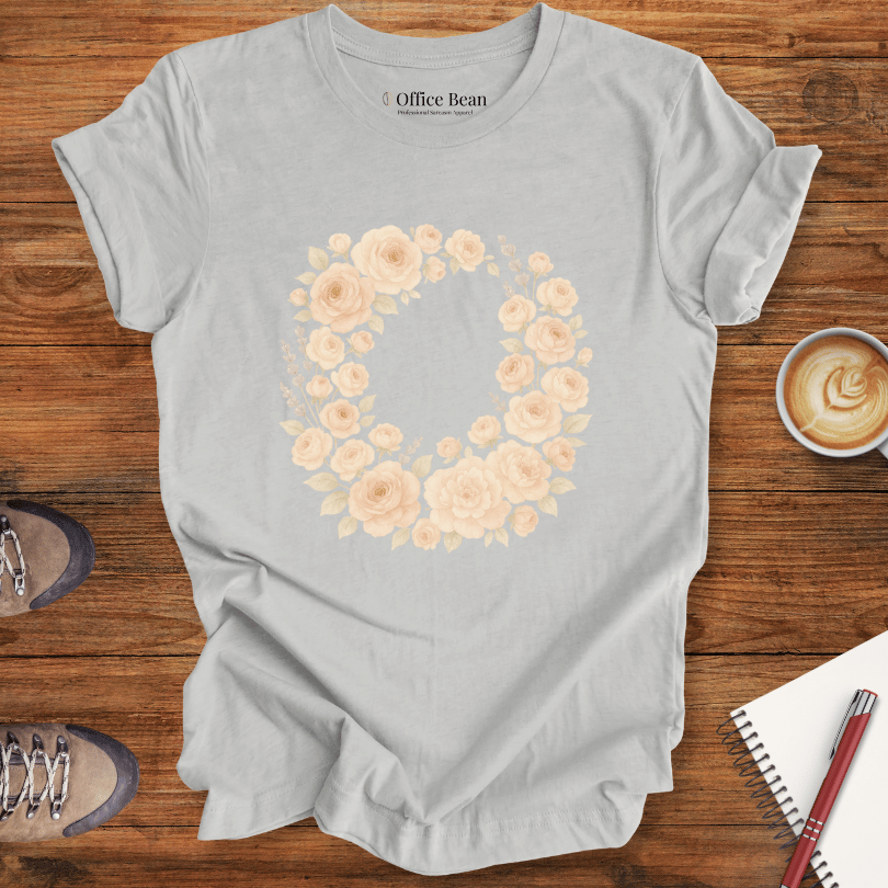 Blush Rose Wreath T-shirt