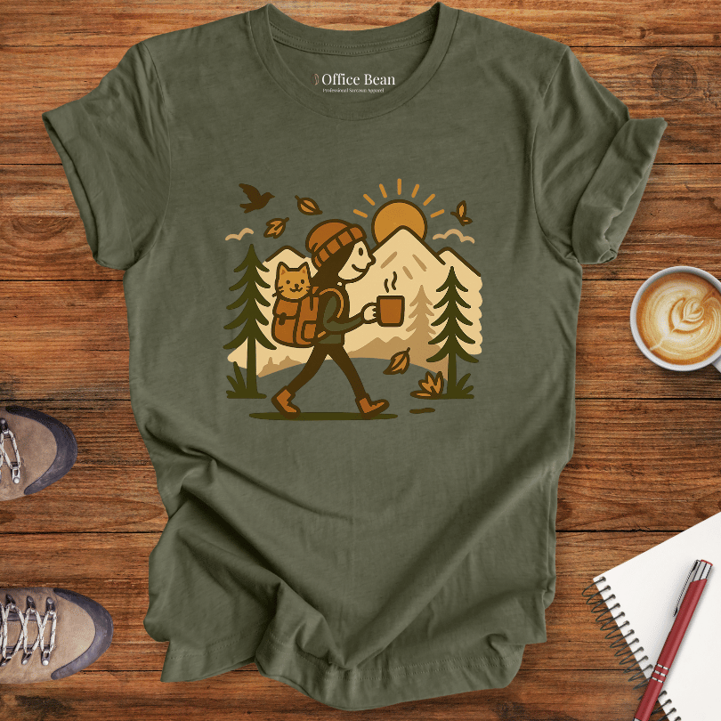 Cat Brew and Roam Female T-shirt