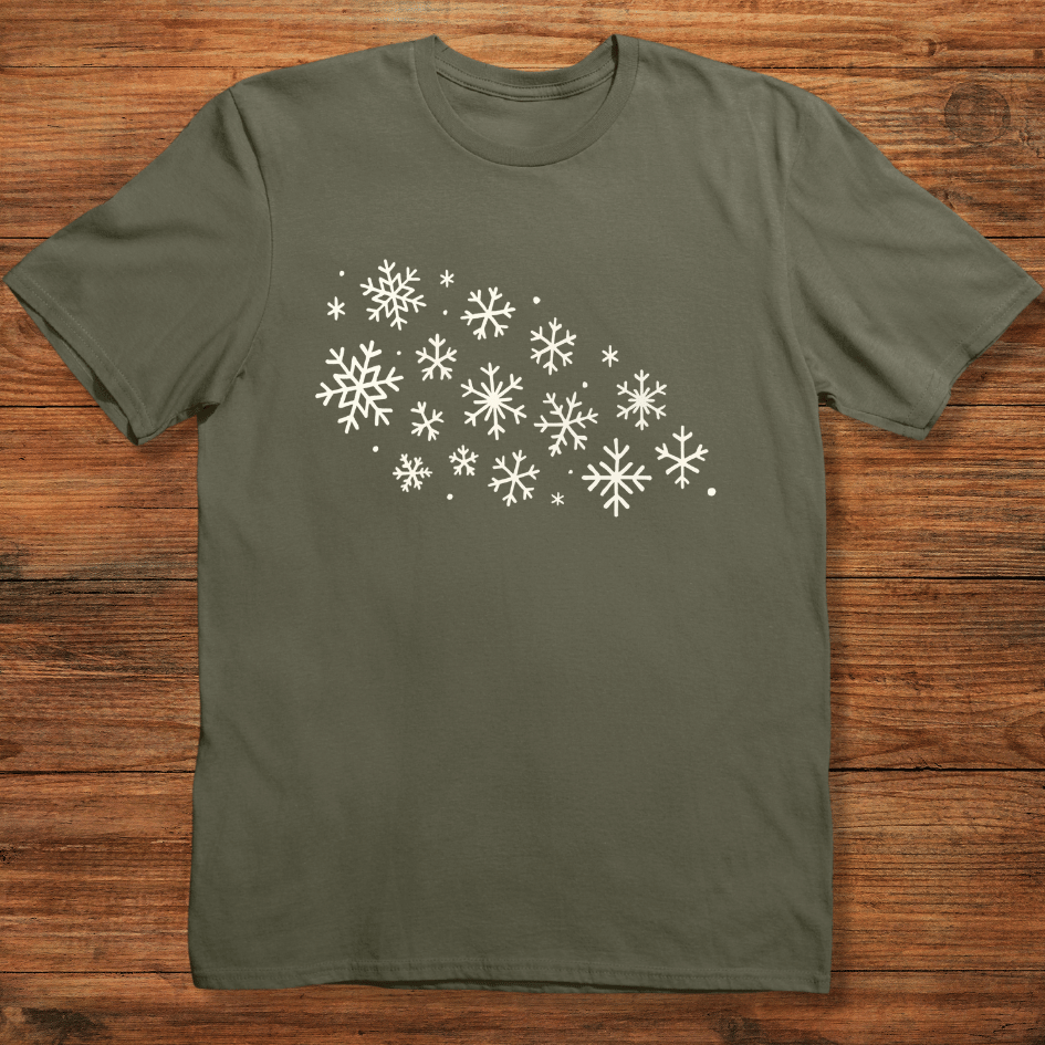 Scattered Snowflakes T-shirt