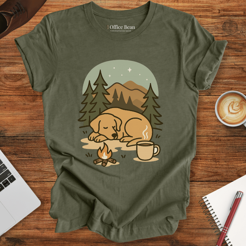 My coffee, dog and Camping T-shirt