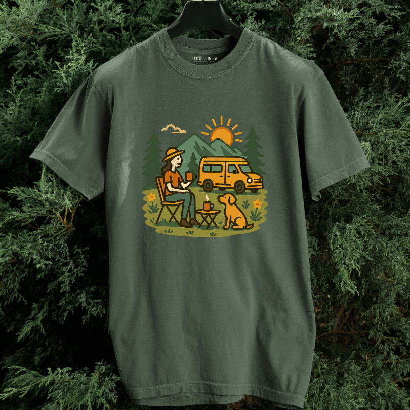 Coffee & Camper Life with My Dog T-shirt