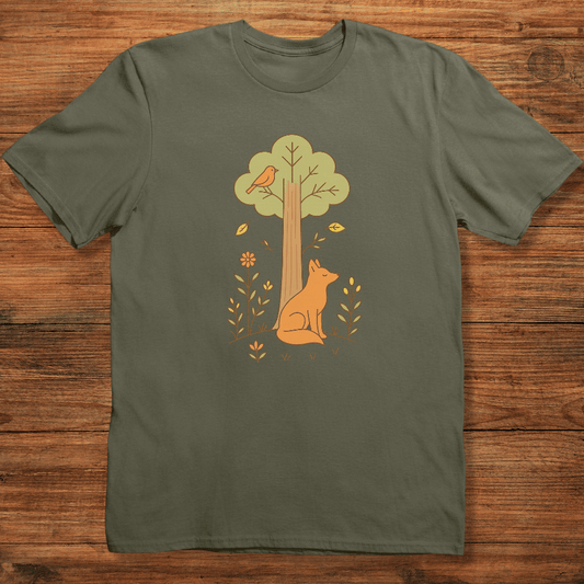Fox Under Tree T-shirt