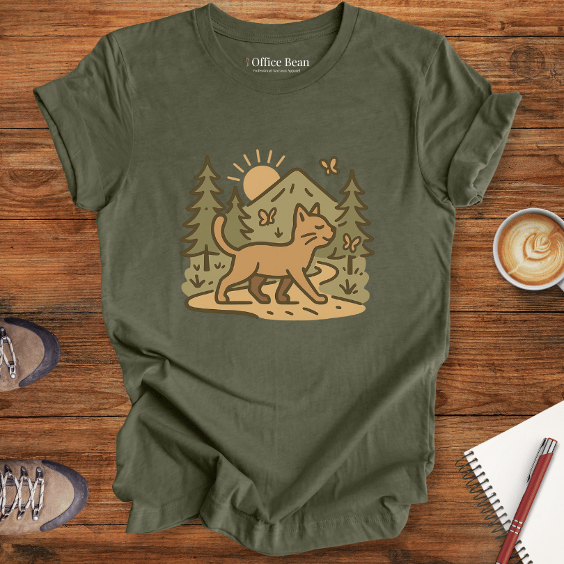 Forest Path Cat Walk T-shirt