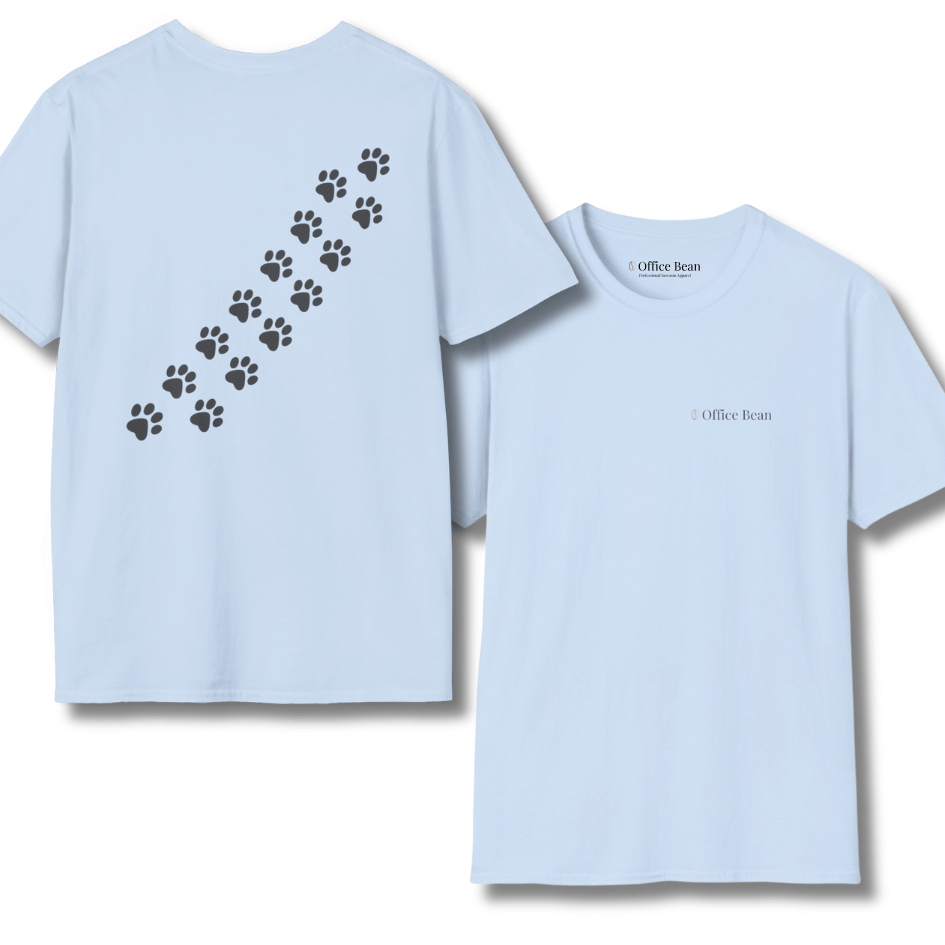 Trail of Paws Backprint T-Shirt