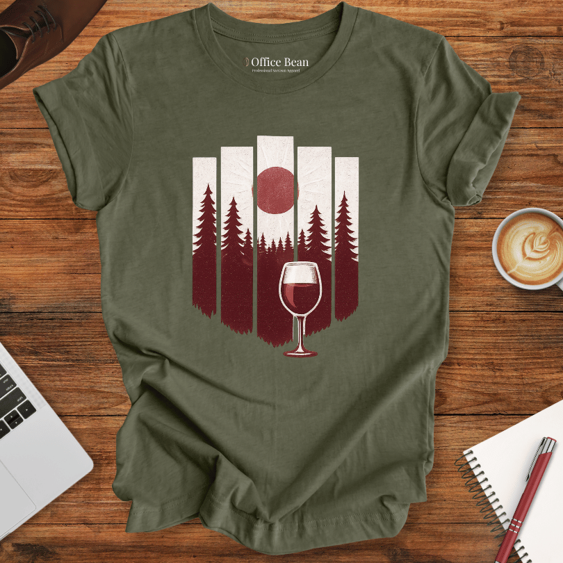 Forest Stripes and a Wine T-Shirt