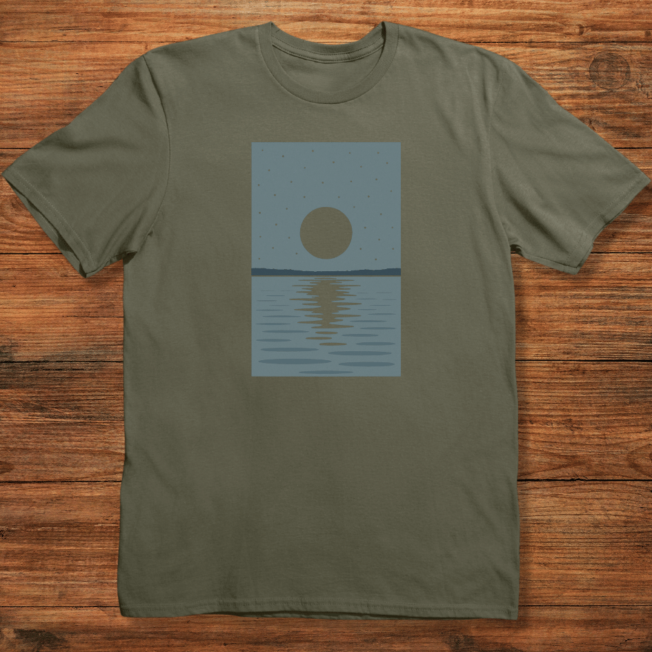 Lake Horizon Reflection T-shirt