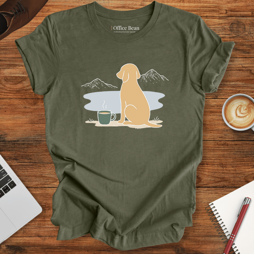 My Coffee, dog and a View T-Shirt