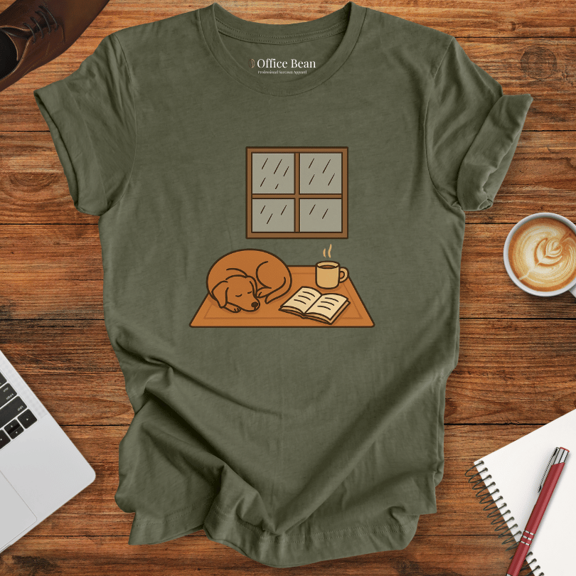My coffee, dog and Book T-shirt