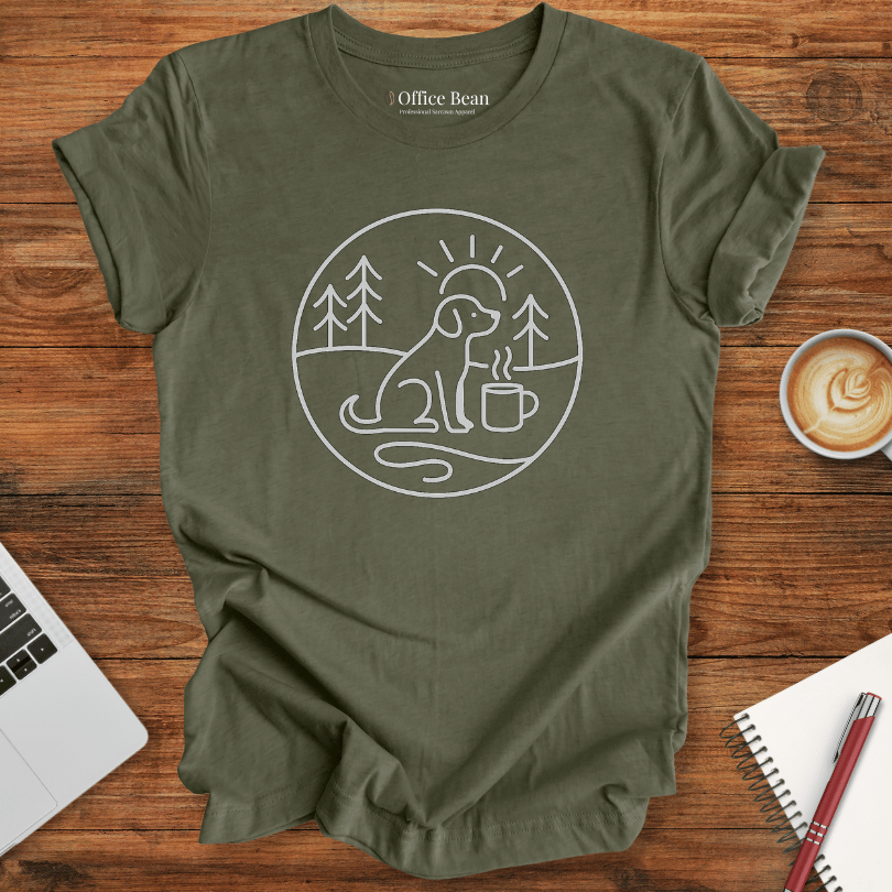 Dogs & Mornings Club Logo T-shirt