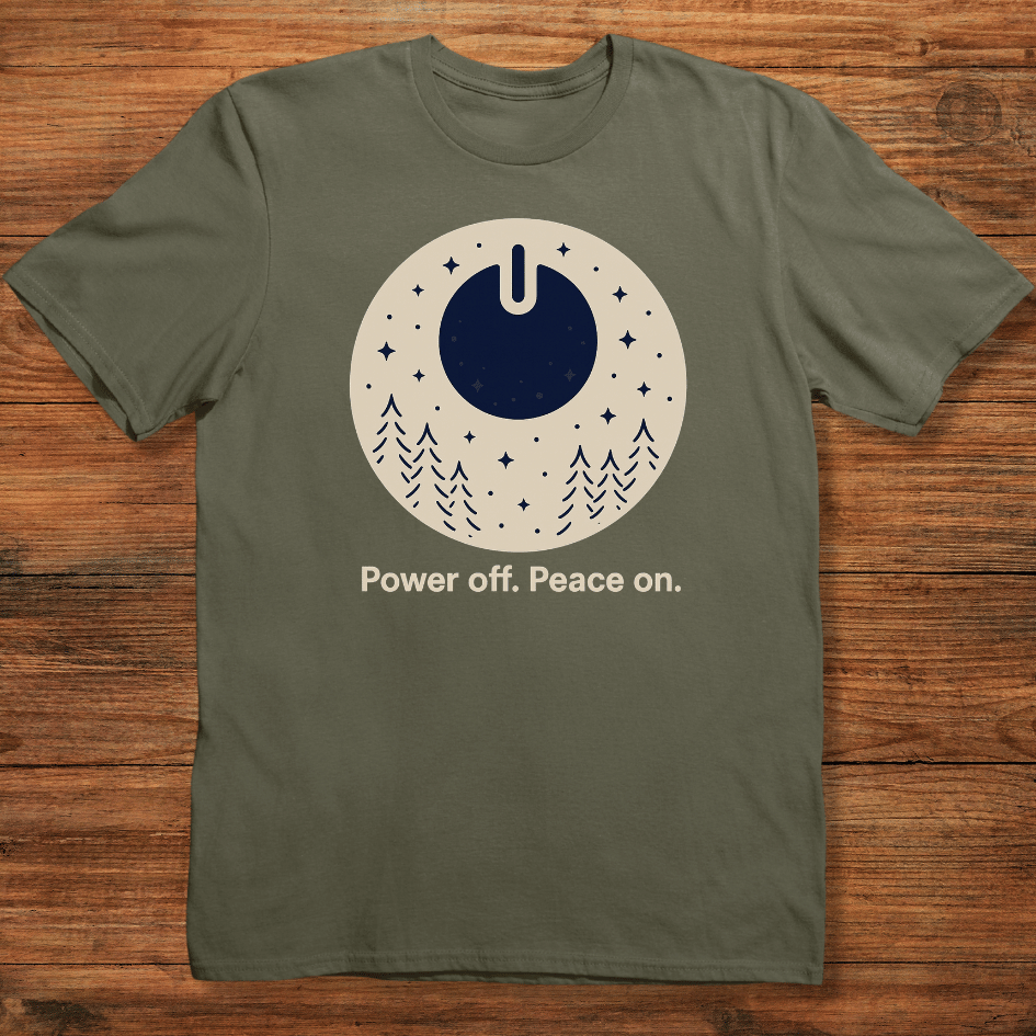Power Off. Peace On T-shirt
