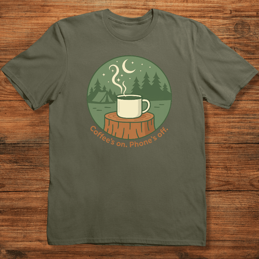 Coffee’s On. Phone’s Off T-shirt