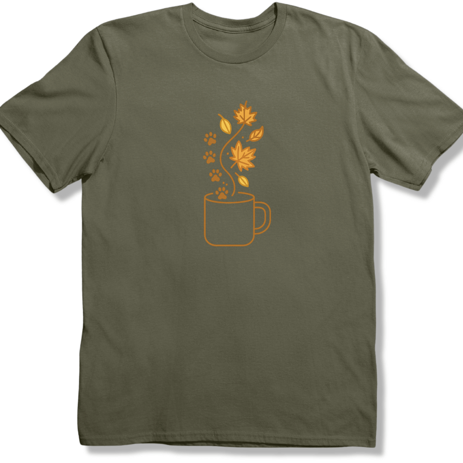 Paws & Autumn Leaves T-shirt