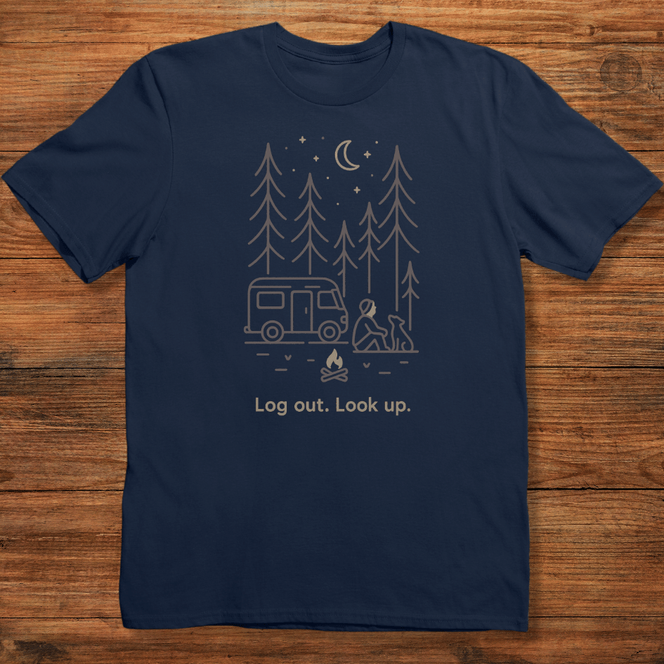 Log Out. Look Up T-shirt