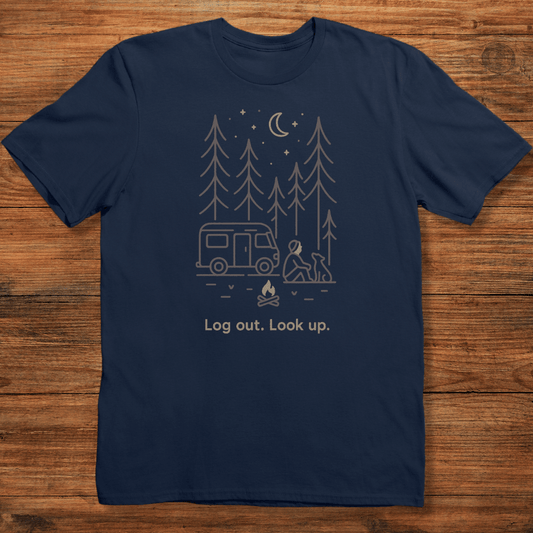 Log Out. Look Up T-shirt