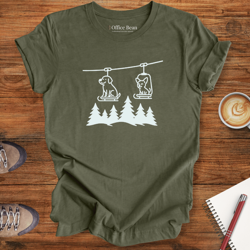 Mountain Ski Dogs T-shirt