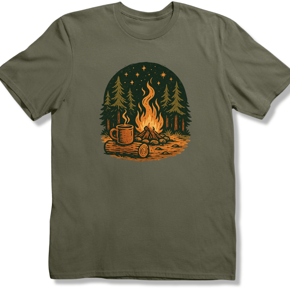 Campfire nights and Coffee T-shirt