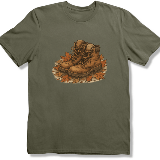 Hiker’s Boots in Autumn T-shirt
