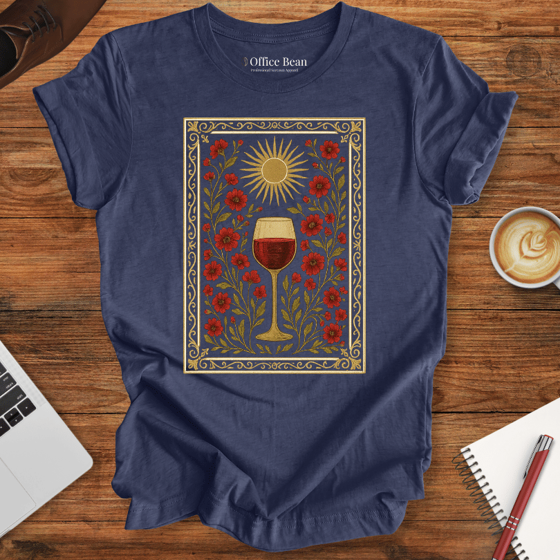 Wine and Flower Tapestry T-shirt
