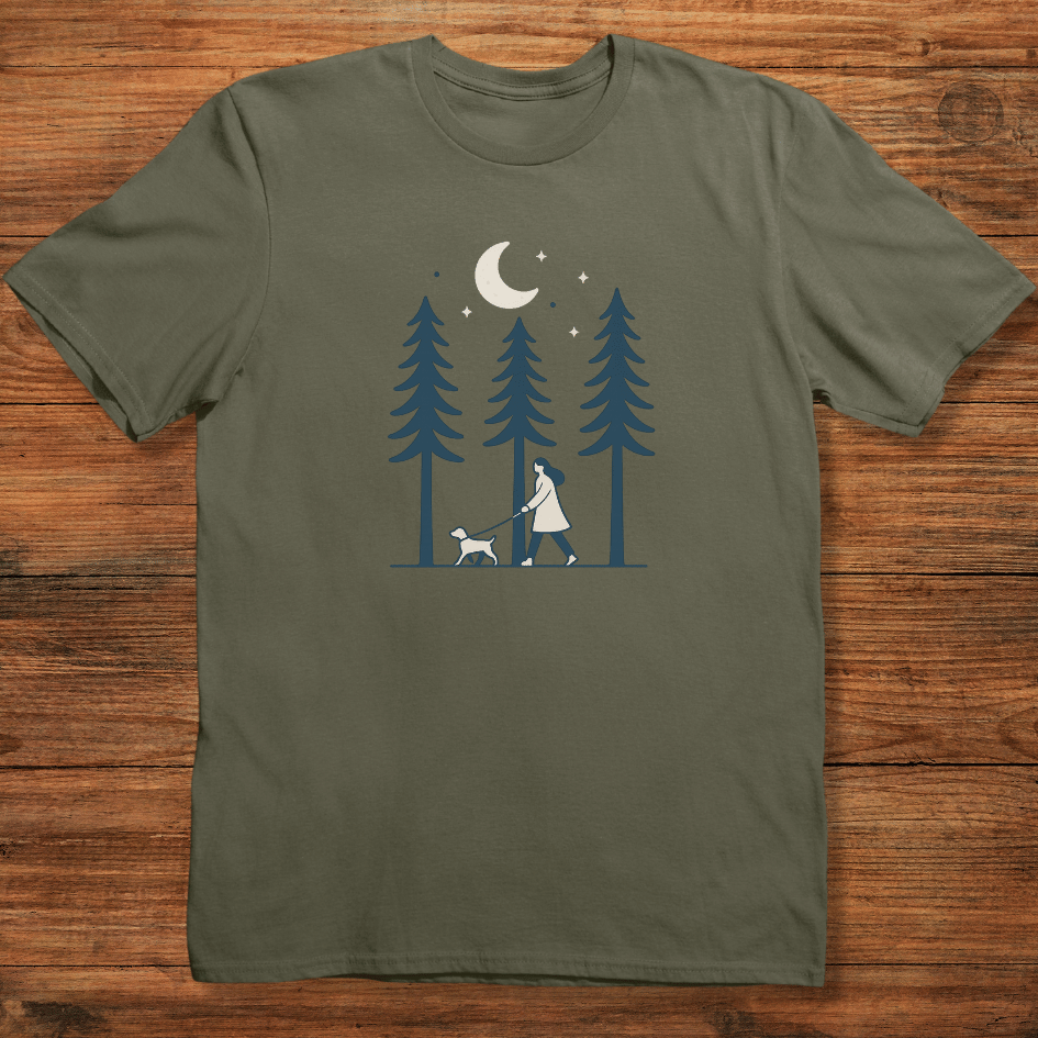 Evening Walk with Dog T-shirt