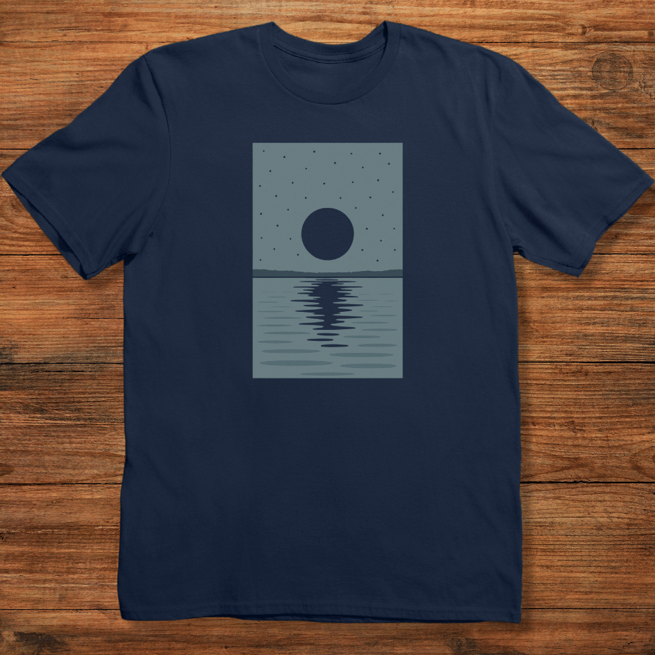 Lake Horizon Reflection T-shirt