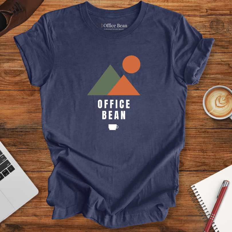 Mountains and Coffee Geometry T-Shirt