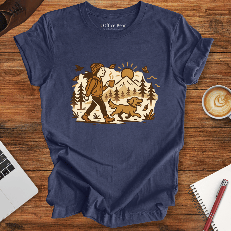 Just a girl, dog, coffee and a walk T-shirt