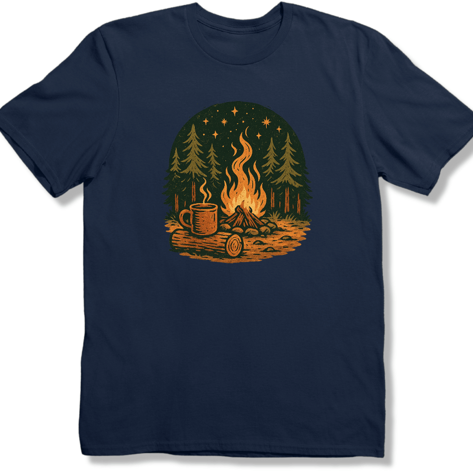 Campfire nights and Coffee T-shirt
