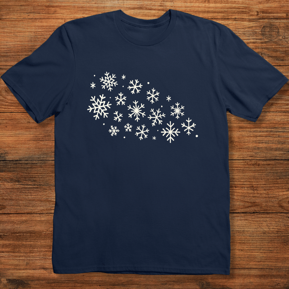 Scattered Snowflakes T-shirt