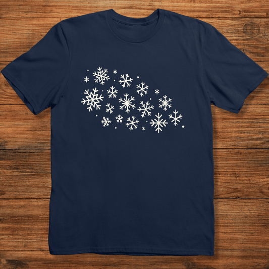 Scattered Snowflakes T-shirt