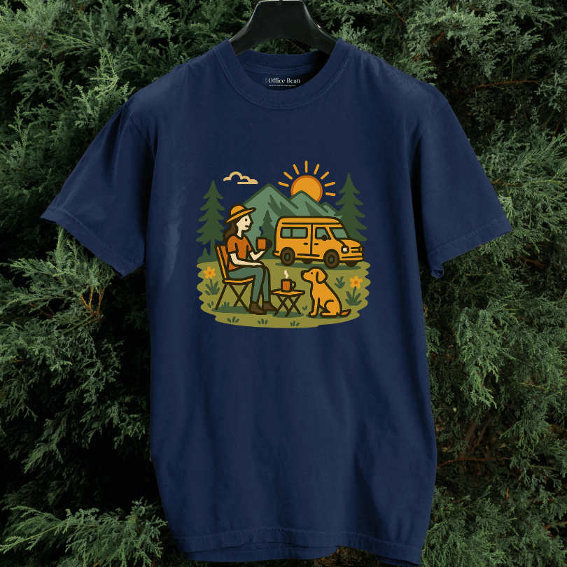 Coffee & Camper Life with My Dog T-shirt