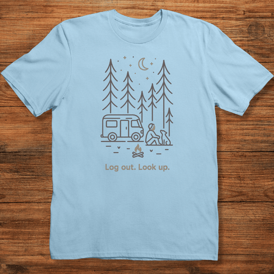 Log Out. Look Up T-shirt
