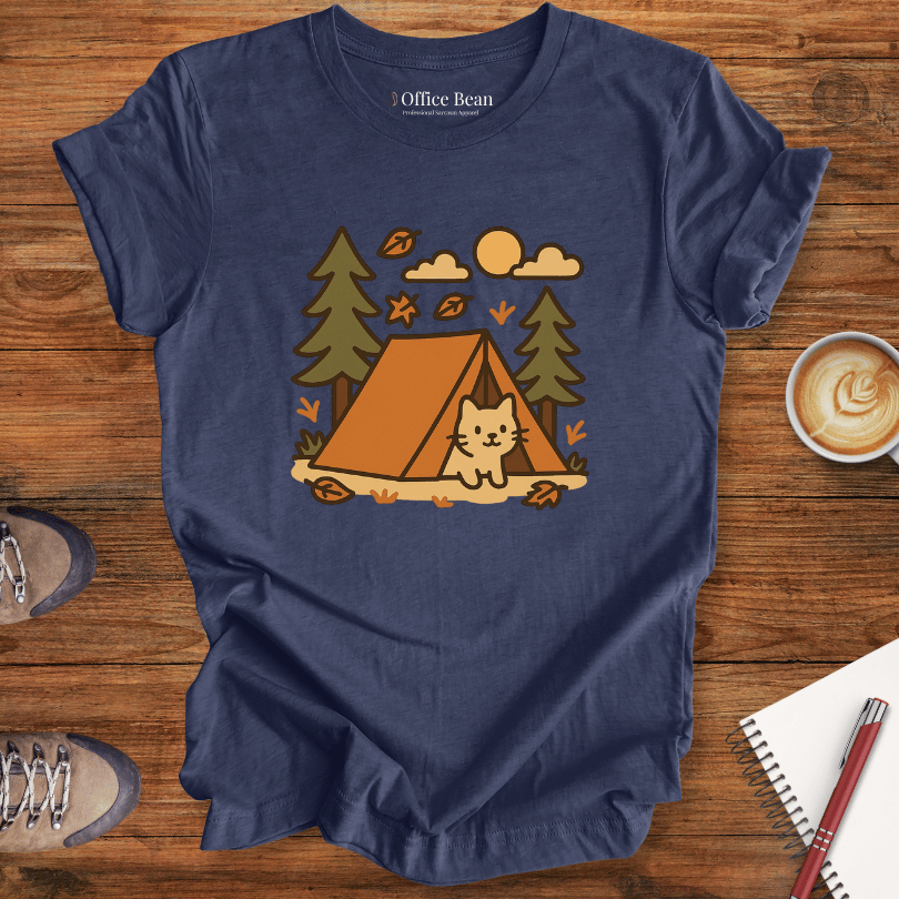 Tent Life with Cat T-shirt