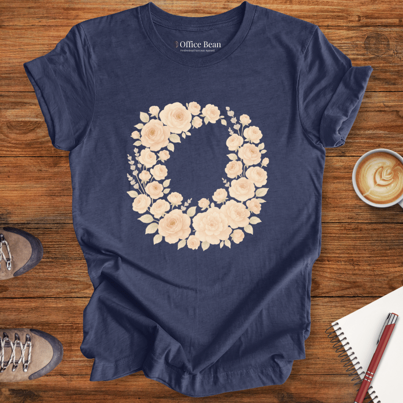 Blush Rose Wreath T-shirt