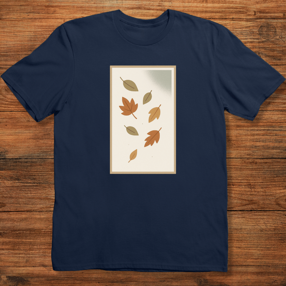 Minimal Falling Leaves T-shirt