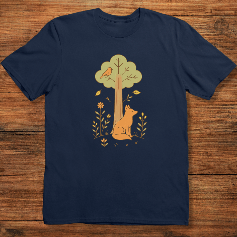 Fox Under Tree T-shirt