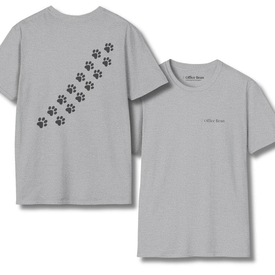 Trail of Paws Backprint T-Shirt