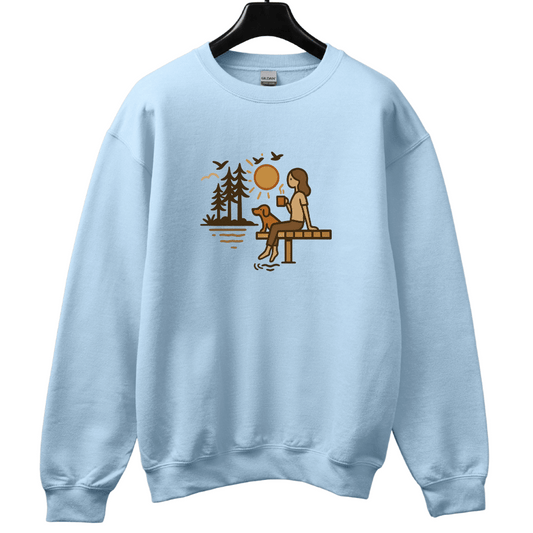 Lake, Coffee & Dog Companions Sweatshirt
