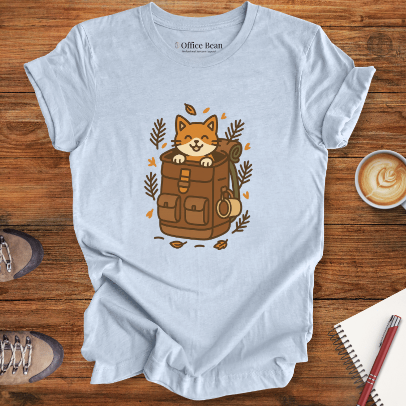 Backpack Cat Explorer T-shirt
