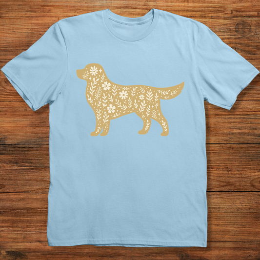 Golden Blossom Retriever T-shirt