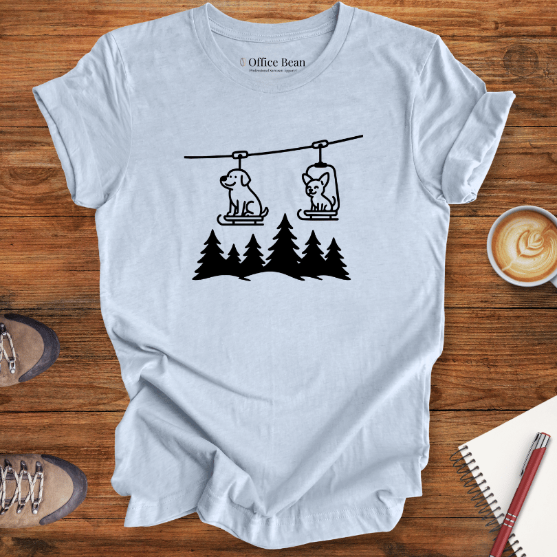 Mountain Ski Dogs T-shirt