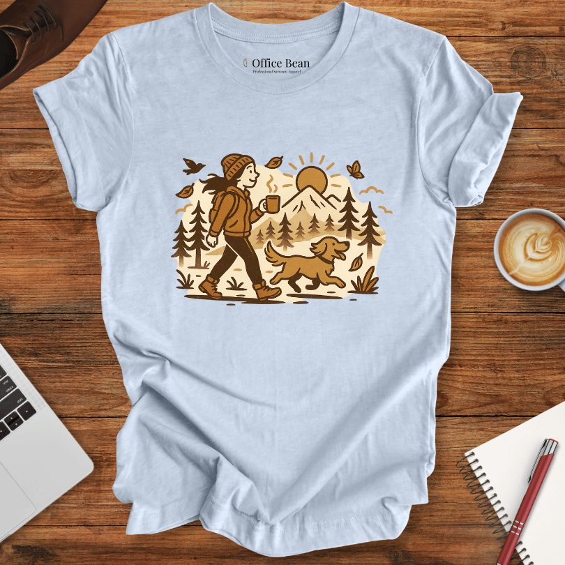 Just a girl, dog, coffee and a walk T-shirt
