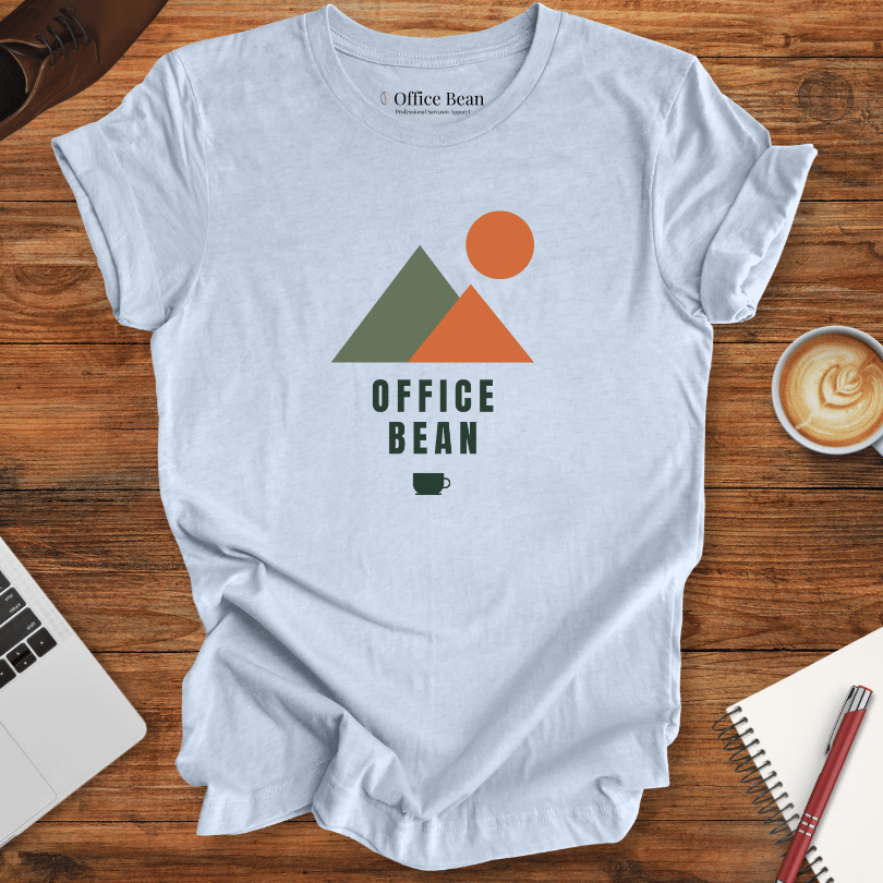 Mountains and Coffee Geometry T-Shirt