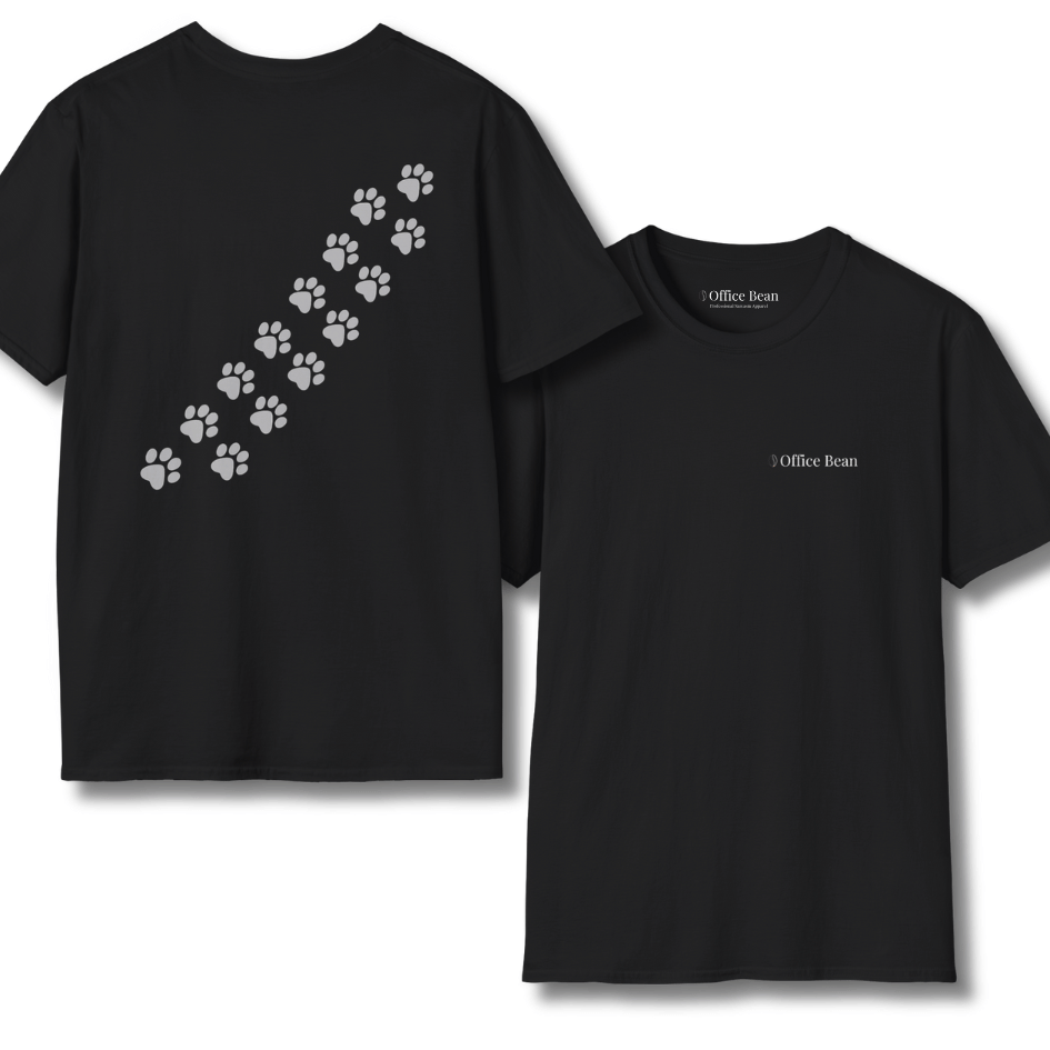 Trail of Paws Backprint T-Shirt
