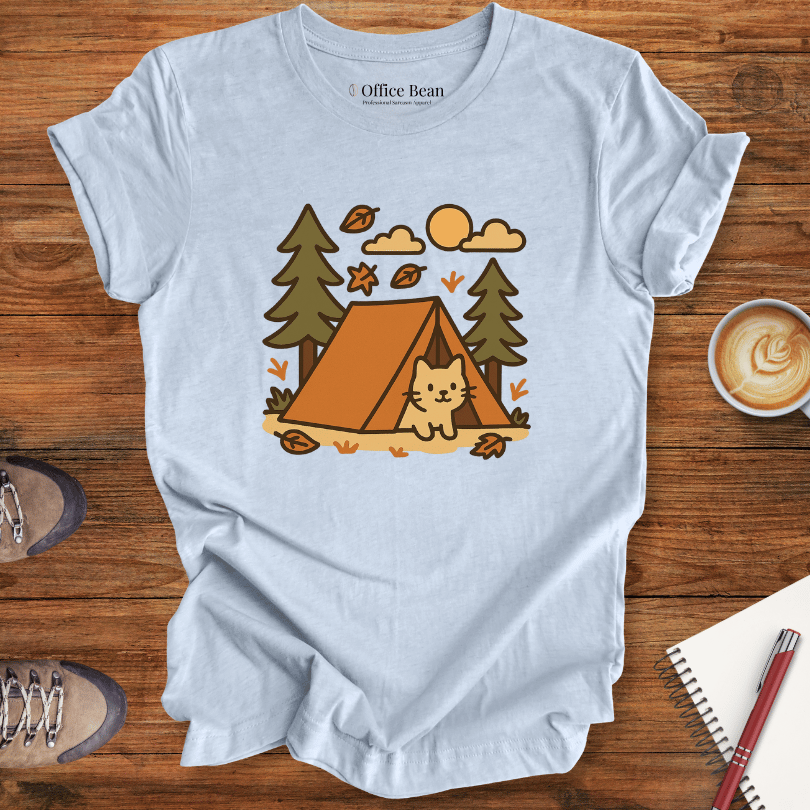 Tent Life with Cat T-shirt