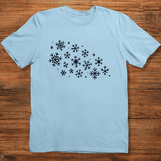 Scattered Snowflakes T-shirt