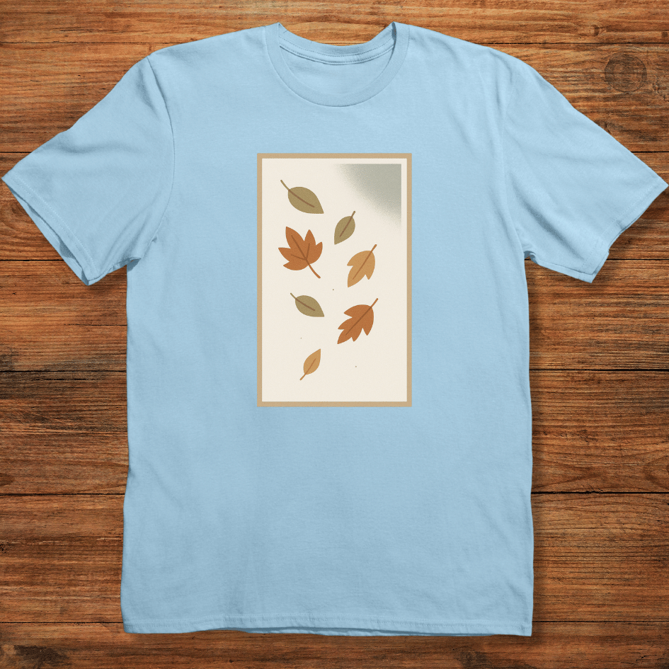 Minimal Falling Leaves T-shirt