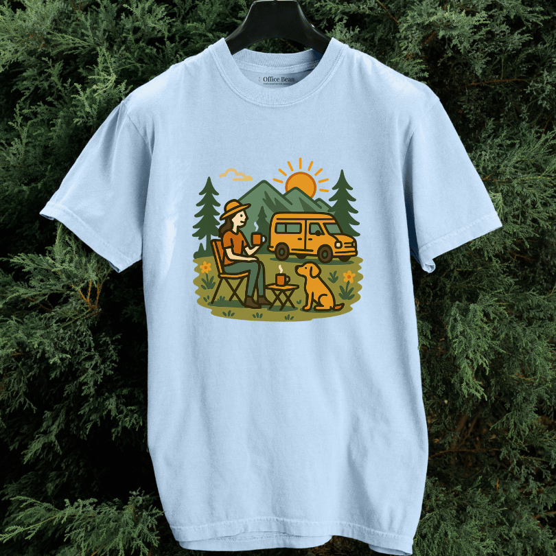 Coffee & Camper Life with My Dog T-shirt
