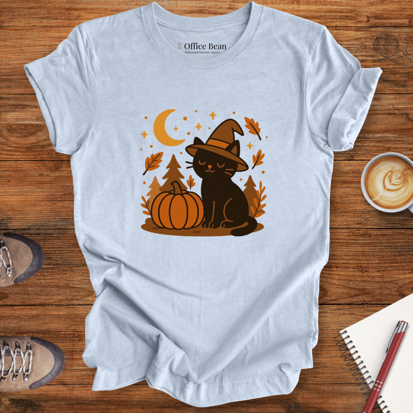 Witch Cat & Pumpkin Nights T-shirt