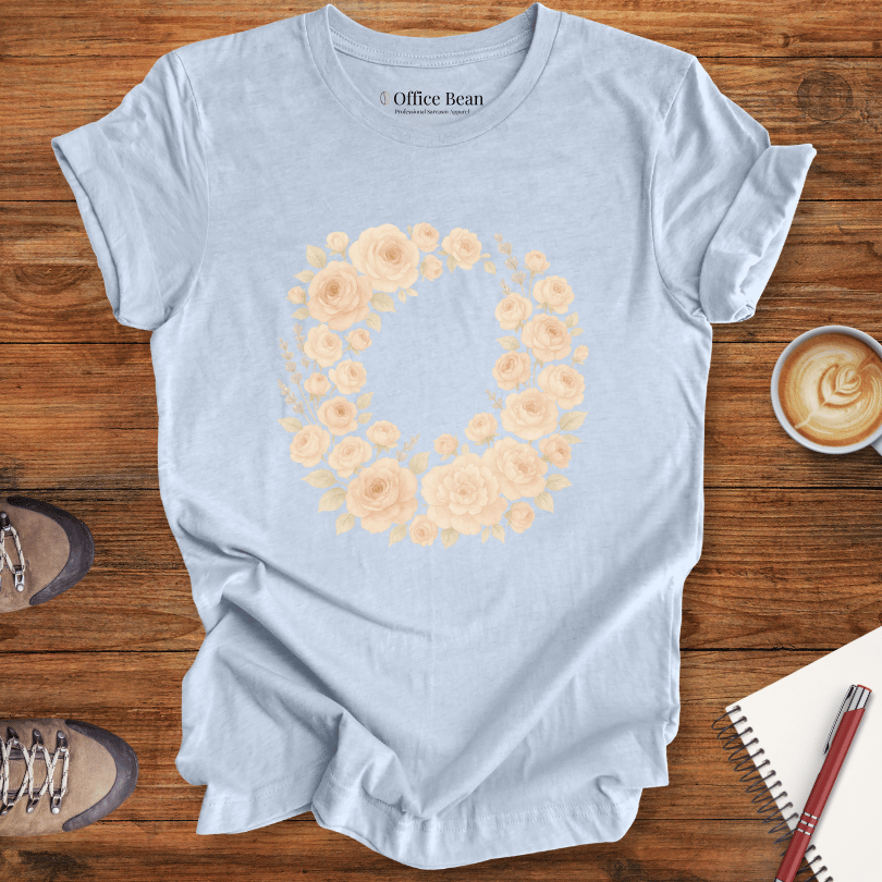 Blush Rose Wreath T-shirt