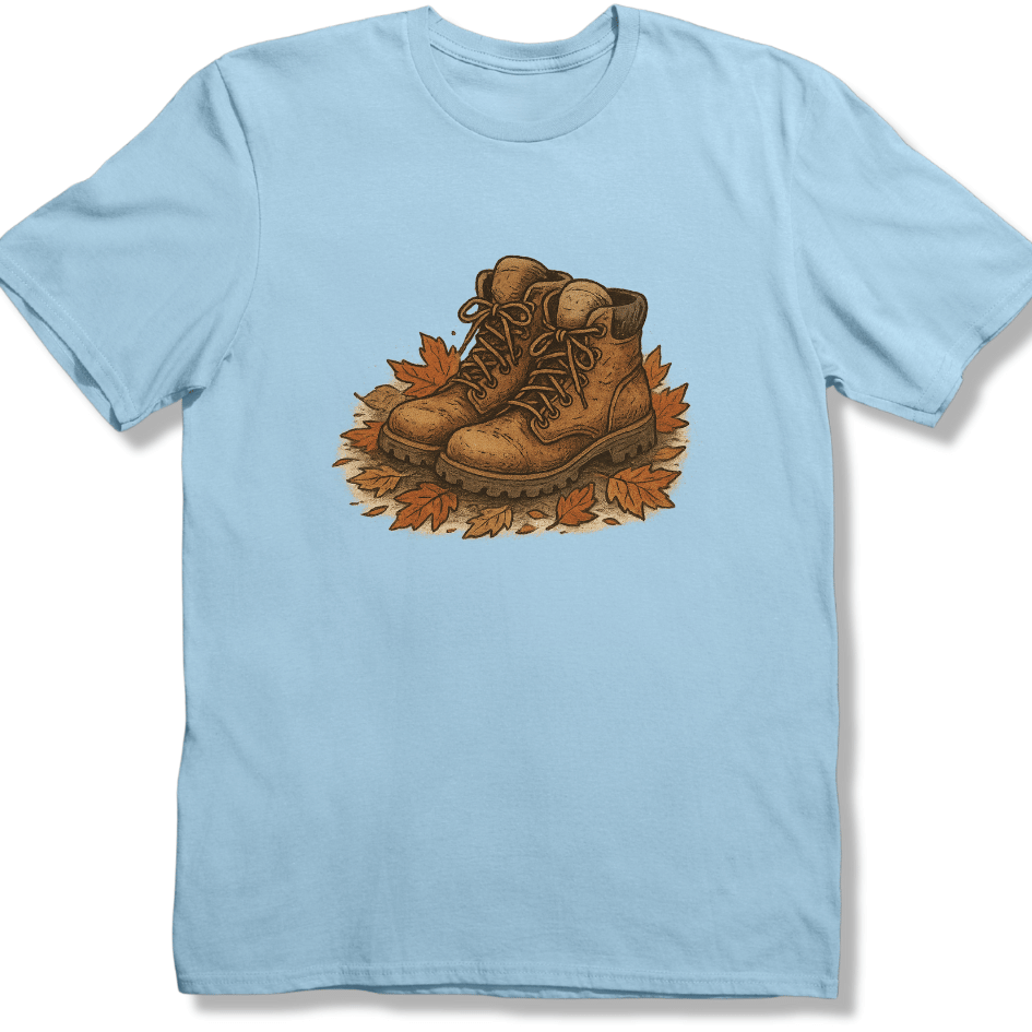 Hiker’s Boots in Autumn T-shirt